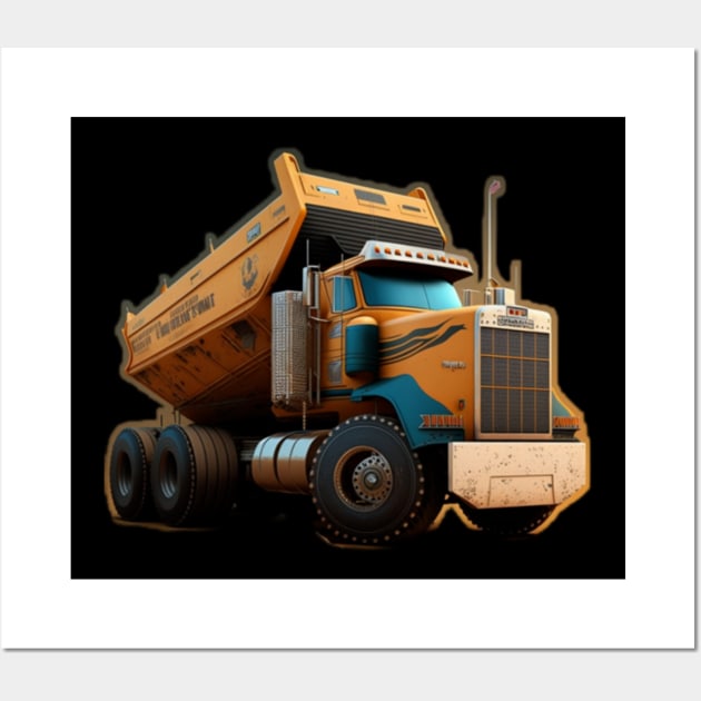 Dump Truck Operator Wall Art by HALLSHOP